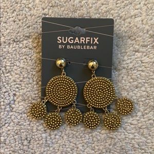 gold statement earrings BRAND NEW